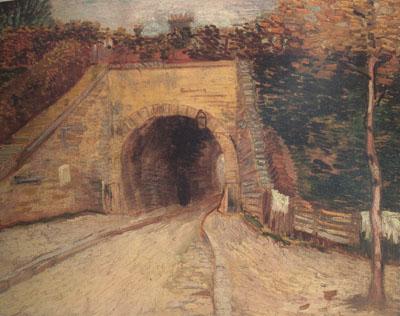 Vincent Van Gogh Roadway wtih Underpass (nn04) France oil painting art